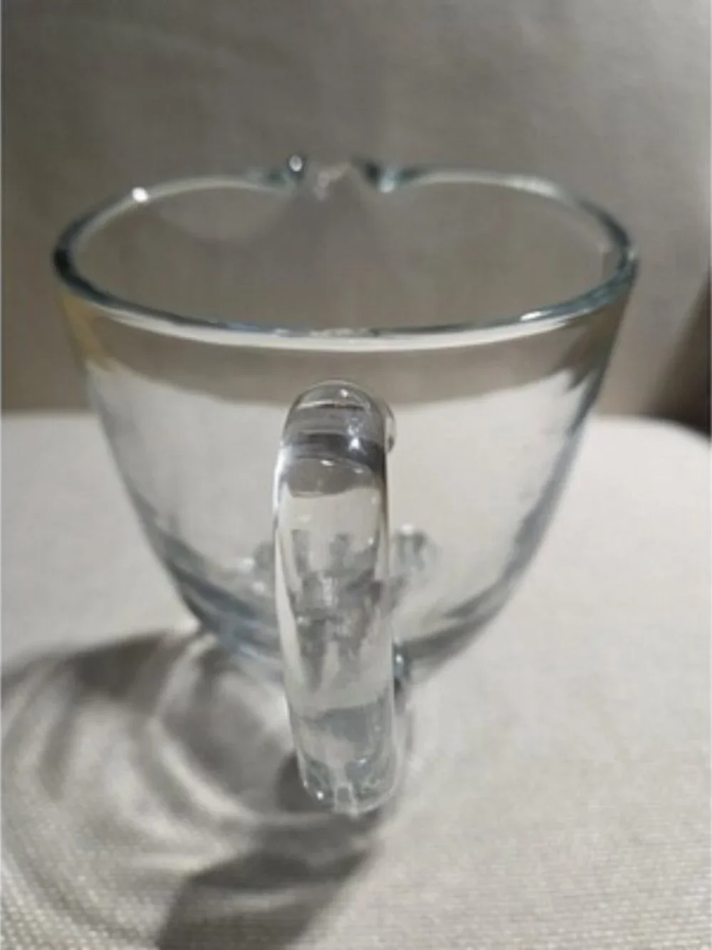 Clear Crystal Hand Blown Pitcher with Handle and Decorative Feet, 6 inches tall